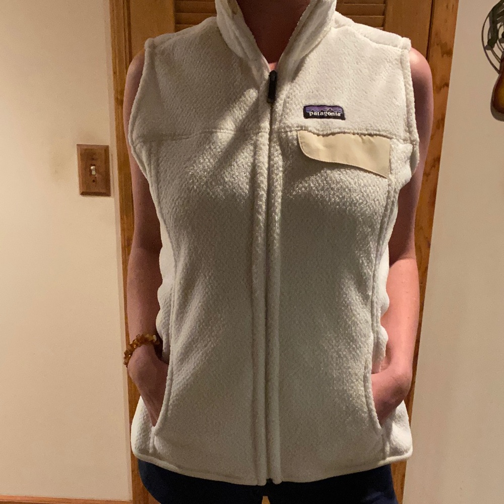 Patagonia white vest